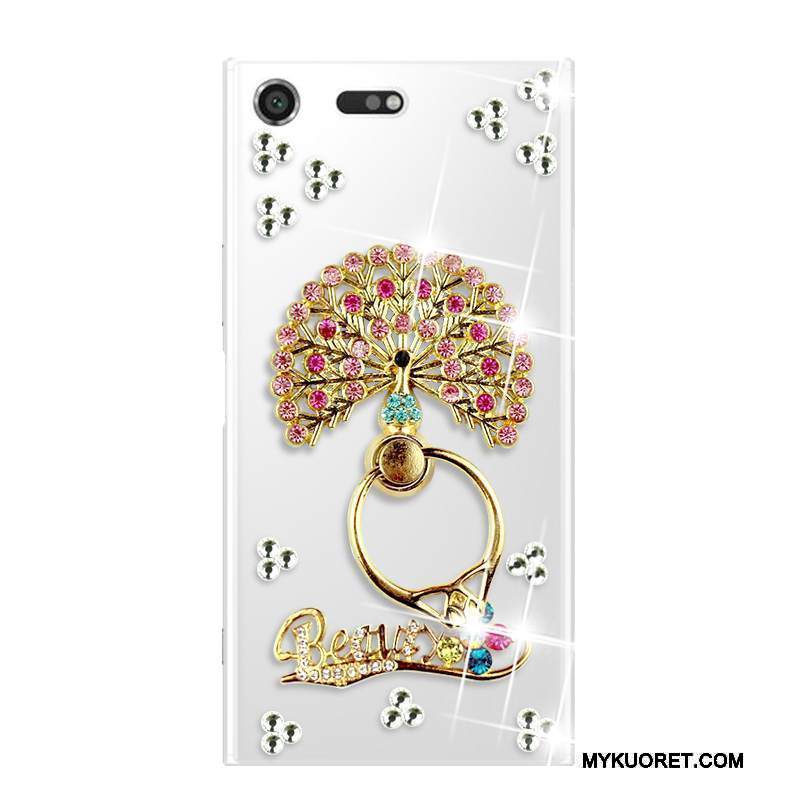 Kuori Sony Xperia Xz Premium Pehmeä Neste Murtumaton Puhelimen Kuoret, Kotelo Sony Xperia Xz Premium Strassi Punainen