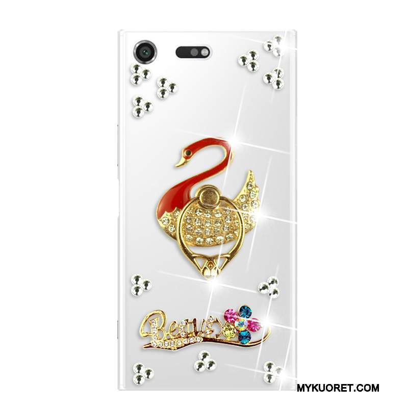 Kuori Sony Xperia Xz Premium Pehmeä Neste Murtumaton Puhelimen Kuoret, Kotelo Sony Xperia Xz Premium Strassi Punainen