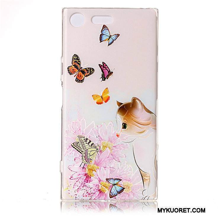 Kuori Sony Xperia Xz Premium Pehmeä Neste Puhelimen Kuoret Sininen, Kotelo Sony Xperia Xz Premium Suojaus Persoonallisuus