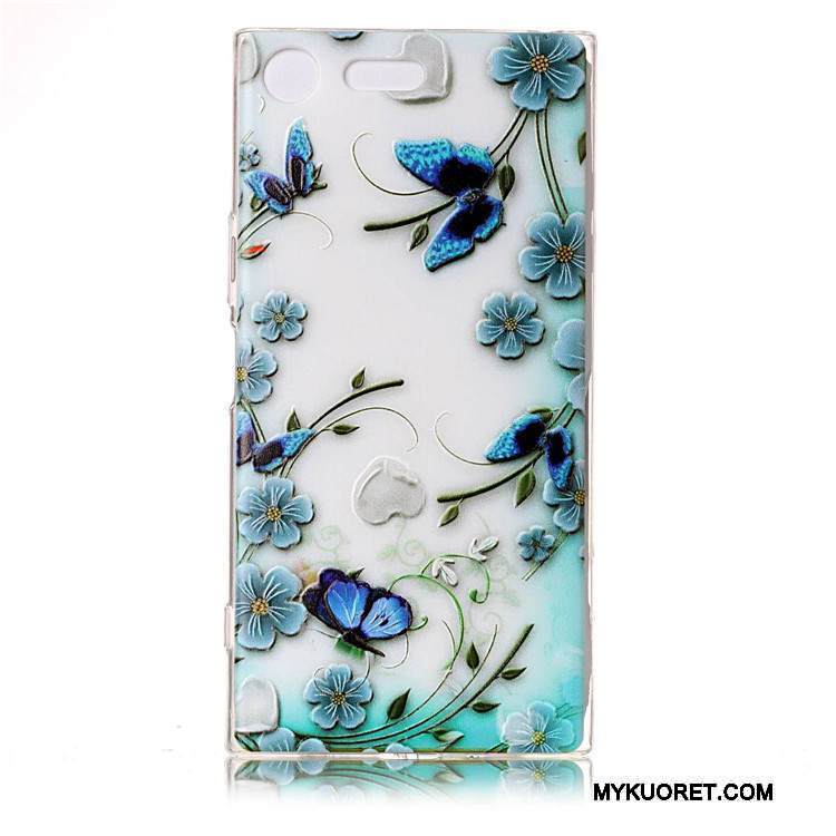 Kuori Sony Xperia Xz Premium Pehmeä Neste Puhelimen Kuoret Sininen, Kotelo Sony Xperia Xz Premium Suojaus Persoonallisuus