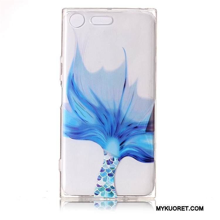 Kuori Sony Xperia Xz Premium Pehmeä Neste Puhelimen Kuoret Sininen, Kotelo Sony Xperia Xz Premium Suojaus Persoonallisuus