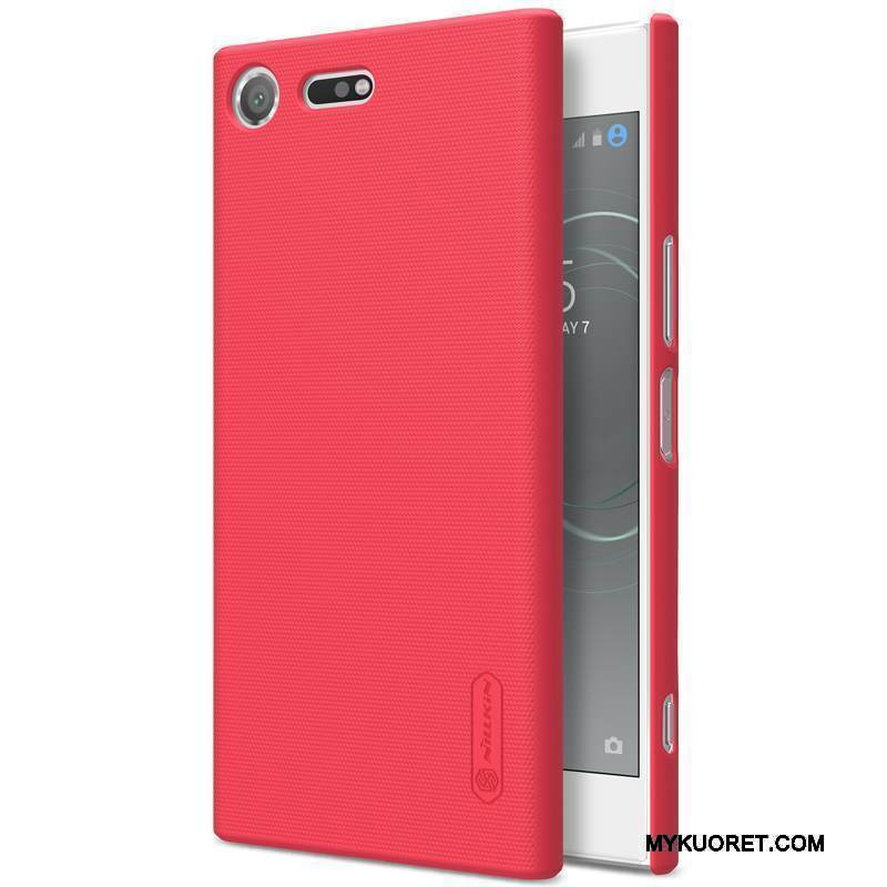 Kuori Sony Xperia Xz Premium Pesty Suede Liukumaton, Kotelo Sony Xperia Xz Premium Punainen Kova