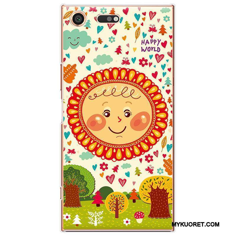 Kuori Sony Xperia Xz Premium Suojaus Kiinalainen Tyyli Puhelimen Kuoret, Kotelo Sony Xperia Xz Premium Kova Punainen