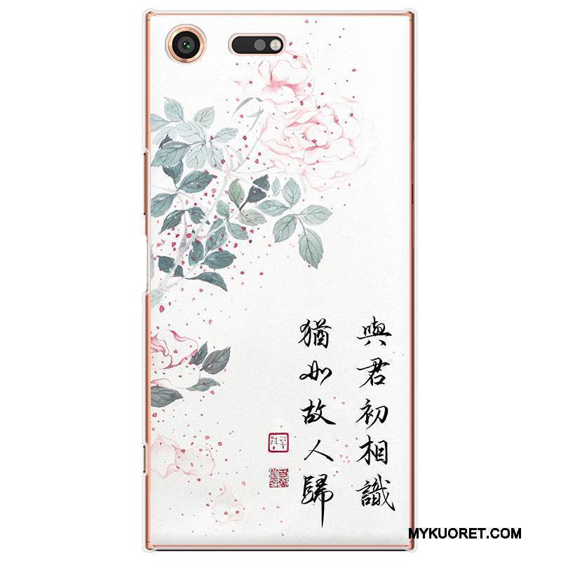 Kuori Sony Xperia Xz Premium Suojaus Kiinalainen Tyyli Puhelimen Kuoret, Kotelo Sony Xperia Xz Premium Kova Punainen