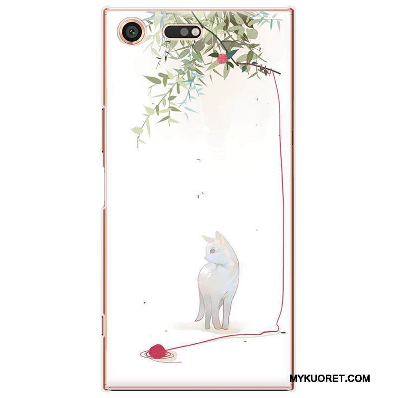 Kuori Sony Xperia Xz Premium Suojaus Kiinalainen Tyyli Puhelimen Kuoret, Kotelo Sony Xperia Xz Premium Kova Punainen