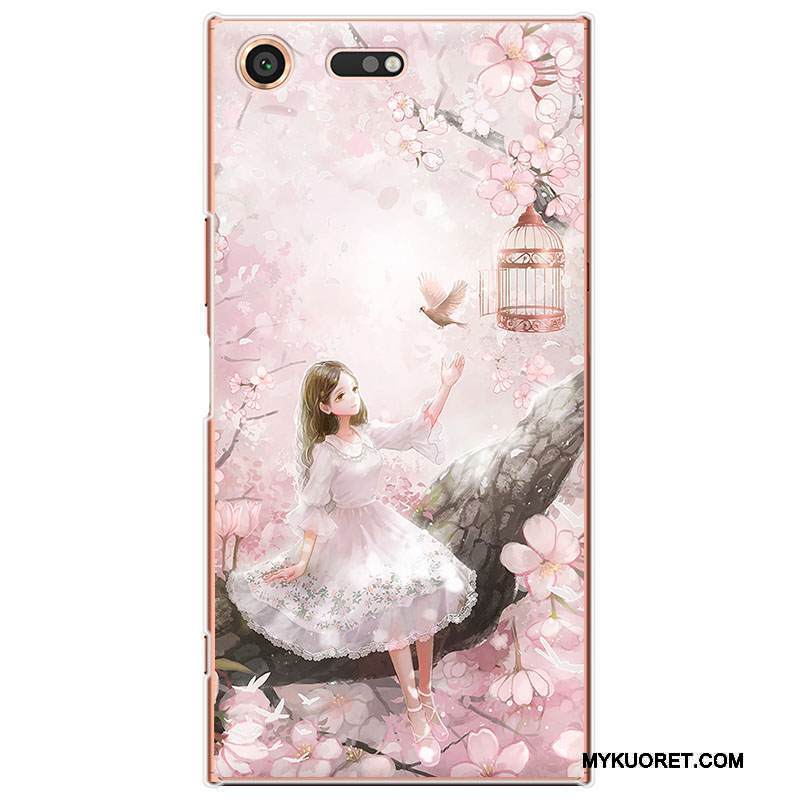 Kuori Sony Xperia Xz Premium Suojaus Kiinalainen Tyyli Puhelimen Kuoret, Kotelo Sony Xperia Xz Premium Kova Punainen