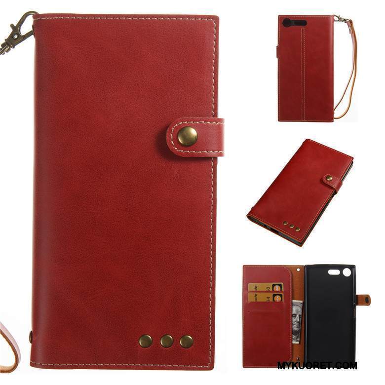 Kuori Sony Xperia Xz Premium Suojaus Liiketoiminta Musta, Kotelo Sony Xperia Xz Premium Nahka Puhelimen Kuoret