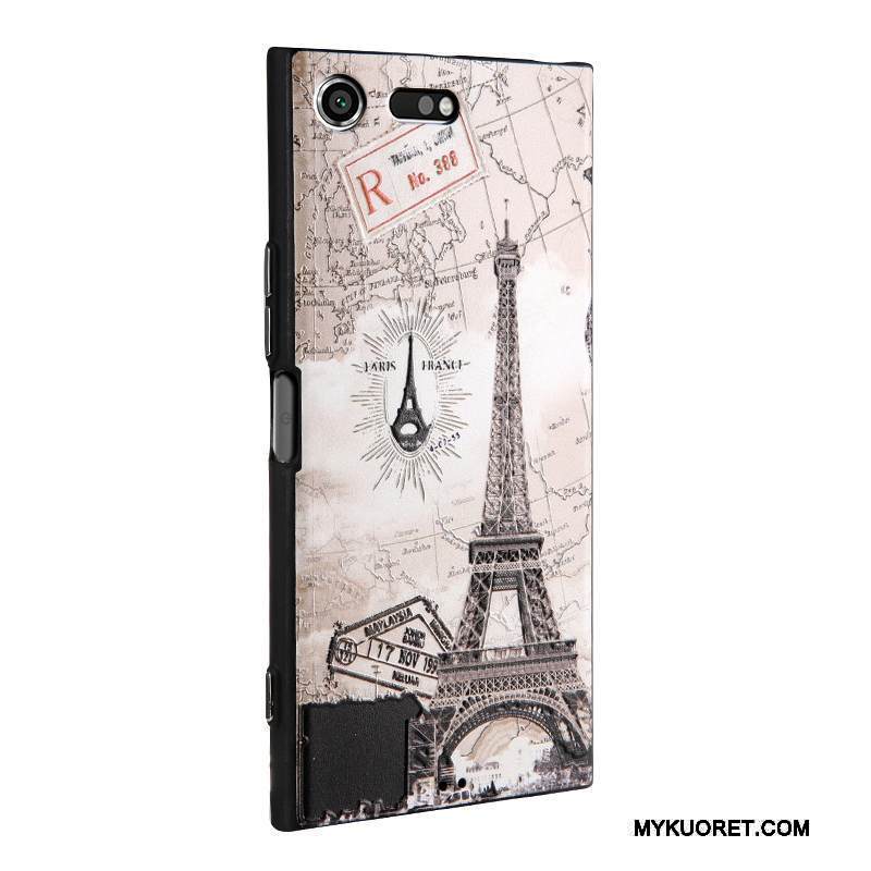 Kuori Sony Xperia Xz Premium Suojaus Puhelimen Kuoret Liiketoiminta, Kotelo Sony Xperia Xz Premium Kohokuviointi