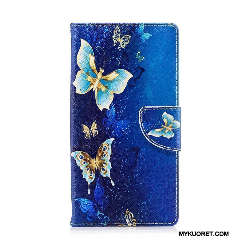 Kuori Sony Xperia Xz Premium Suojaus Sininen Puhelimen Kuoret, Kotelo Sony Xperia Xz Premium Nahka