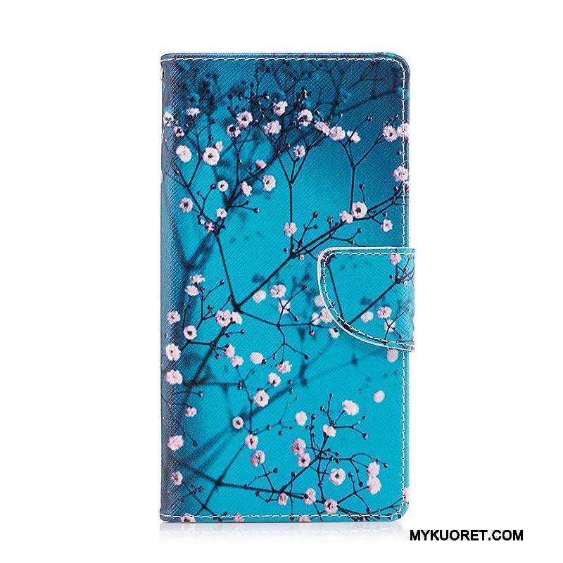 Kuori Sony Xperia Xz Premium Suojaus Sininen Puhelimen Kuoret, Kotelo Sony Xperia Xz Premium Nahka