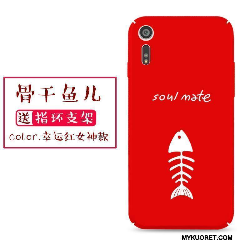 Kuori Sony Xperia Xz Suojaus Kova Pesty Suede, Kotelo Sony Xperia Xz Laukut Puhelimen Kuoret Punainen