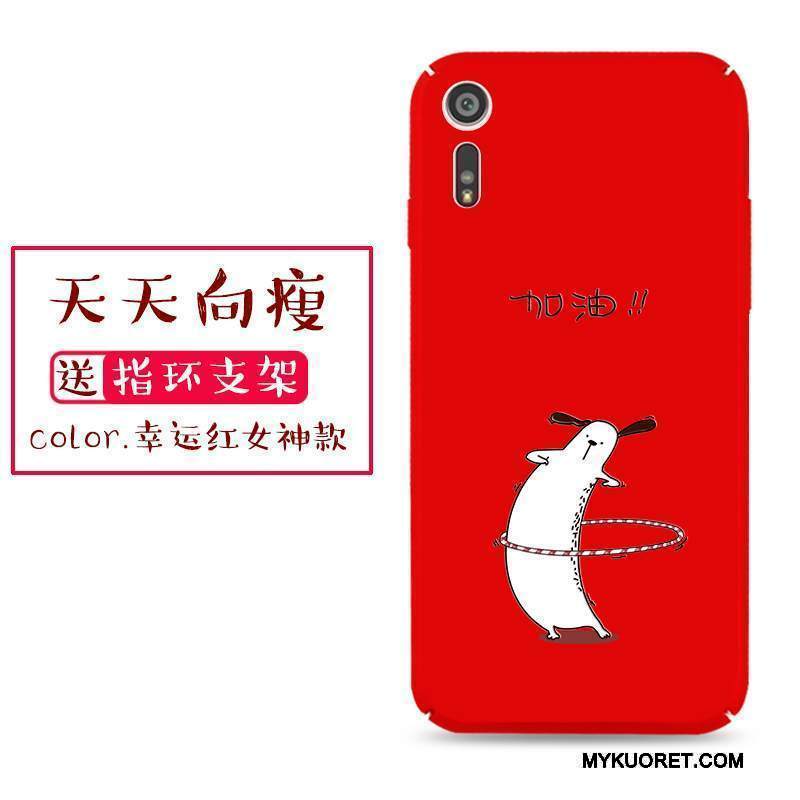 Kuori Sony Xperia Xz Suojaus Kova Pesty Suede, Kotelo Sony Xperia Xz Laukut Puhelimen Kuoret Punainen