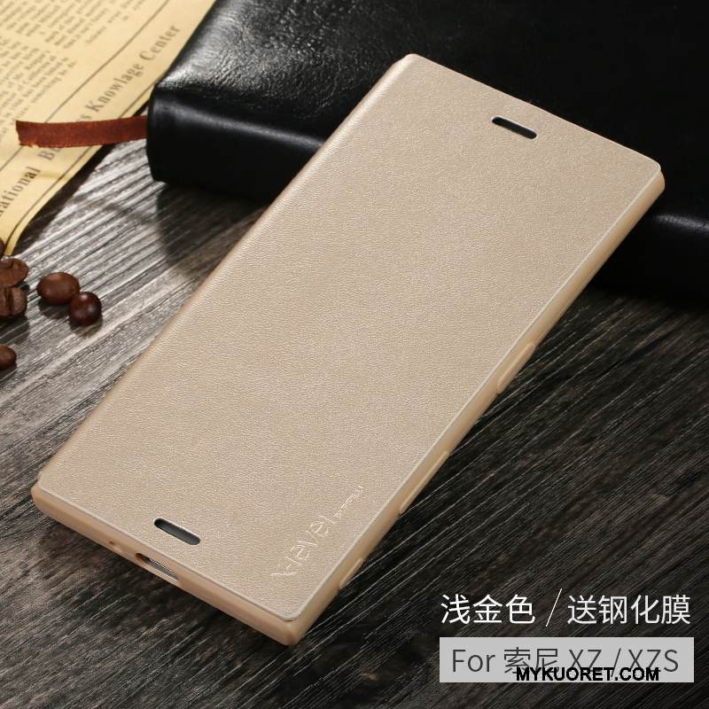 Kuori Sony Xperia Xz Suojaus Murtumaton Ultra, Kotelo Sony Xperia Xz Nahka Ohut Sininen