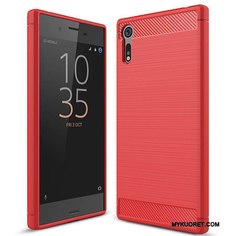 Kuori Sony Xperia Xz Suojaus Puhelimen Kuoret Punainen, Kotelo Sony Xperia Xz Pehmeä Neste