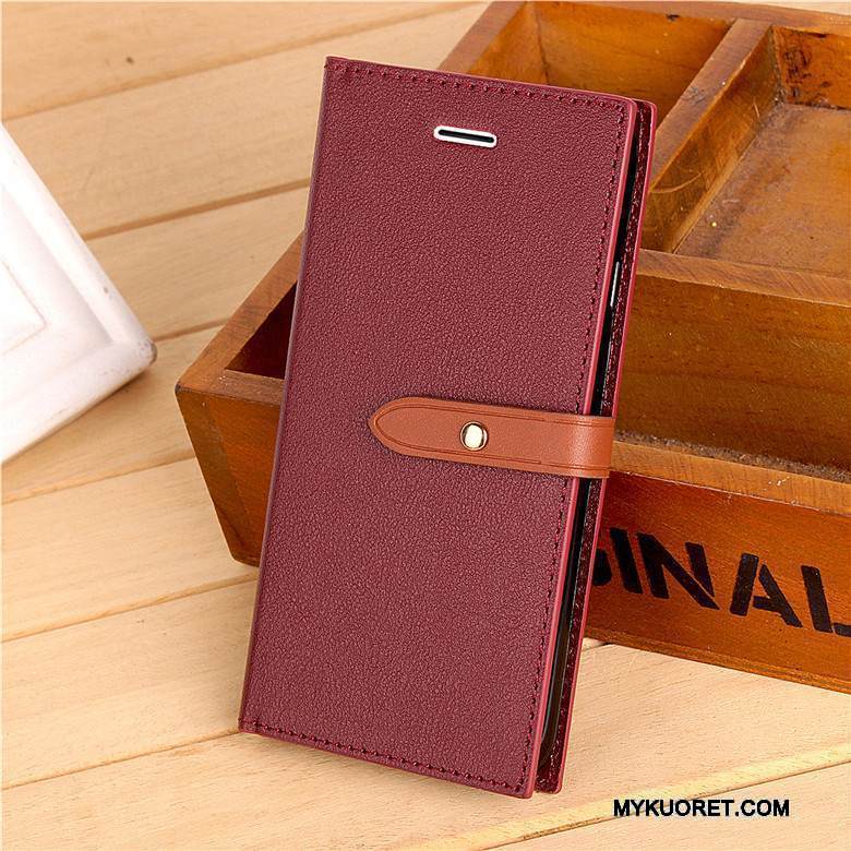 Kuori Sony Xperia Xz1 Compact Laukut Puhelimen Kuoret Murtumaton, Kotelo Sony Xperia Xz1 Compact Suojaus Pesty Suede