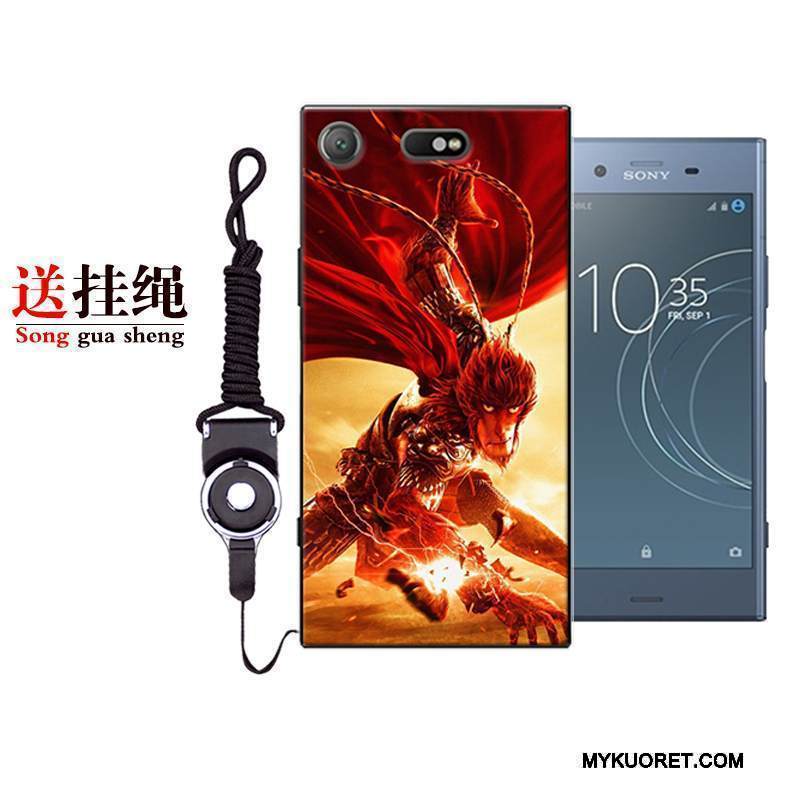 Kuori Sony Xperia Xz1 Compact Laukut Vaalean Punainen, Kotelo Sony Xperia Xz1 Compact Silikoni Persoonallisuus Puhelimen Kuoret