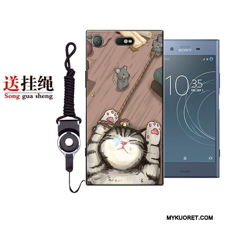 Kuori Sony Xperia Xz1 Compact Laukut Vaalean Punainen, Kotelo Sony Xperia Xz1 Compact Silikoni Persoonallisuus Puhelimen Kuoret