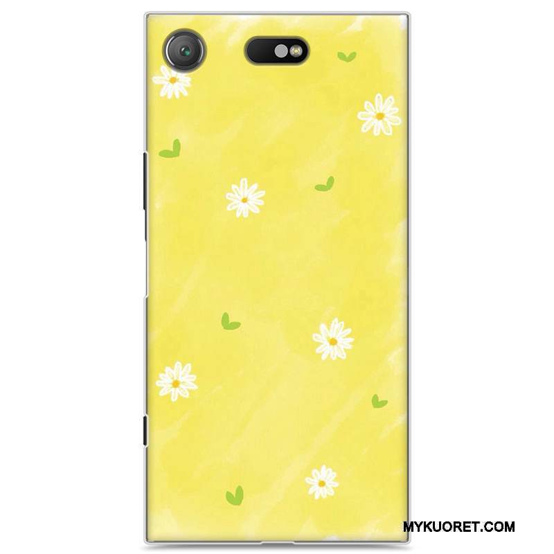 Kuori Sony Xperia Xz1 Compact Luova Puhelimen Kuoret Kova, Kotelo Sony Xperia Xz1 Compact Persoonallisuus Keltainen