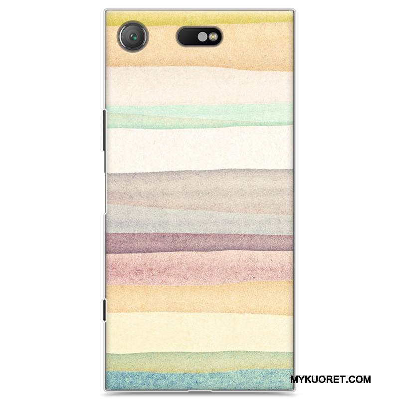 Kuori Sony Xperia Xz1 Compact Luova Puhelimen Kuoret Murtumaton, Kotelo Sony Xperia Xz1 Compact Maalaus Sininen