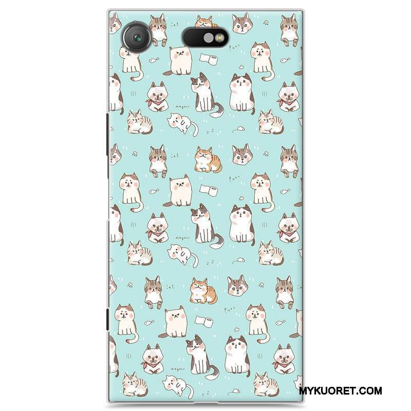 Kuori Sony Xperia Xz1 Compact Luova Puhelimen Kuoret Murtumaton, Kotelo Sony Xperia Xz1 Compact Maalaus Sininen