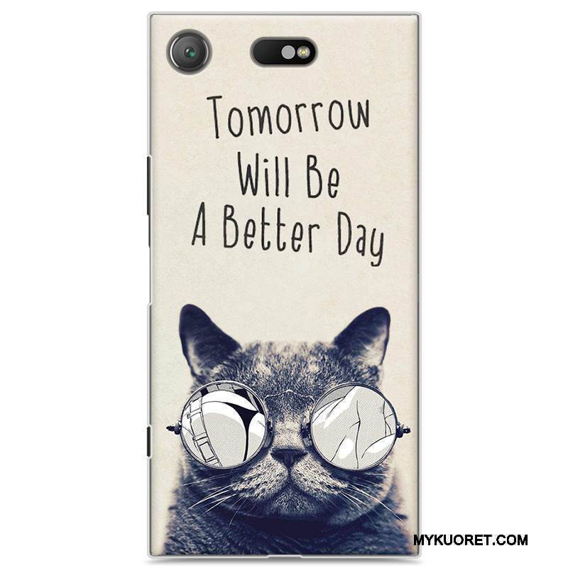 Kuori Sony Xperia Xz1 Compact Luova Puhelimen Kuoret Murtumaton, Kotelo Sony Xperia Xz1 Compact Maalaus Sininen