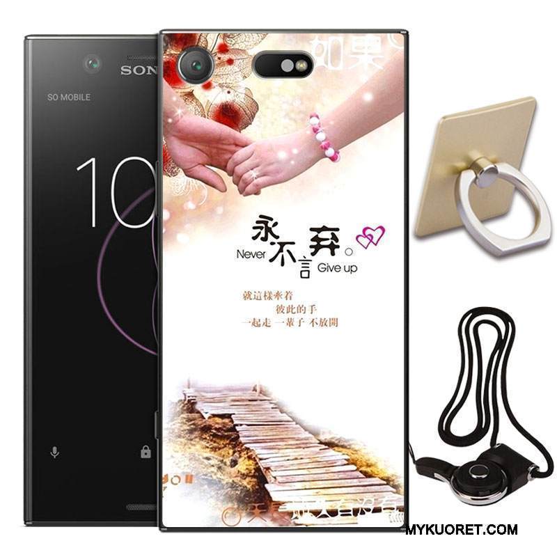 Kuori Sony Xperia Xz1 Compact Maalaus Murtumaton Sininen, Kotelo Sony Xperia Xz1 Compact Suojaus Puhelimen Kuoret