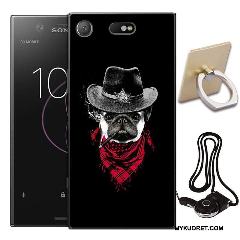 Kuori Sony Xperia Xz1 Compact Maalaus Murtumaton Sininen, Kotelo Sony Xperia Xz1 Compact Suojaus Puhelimen Kuoret