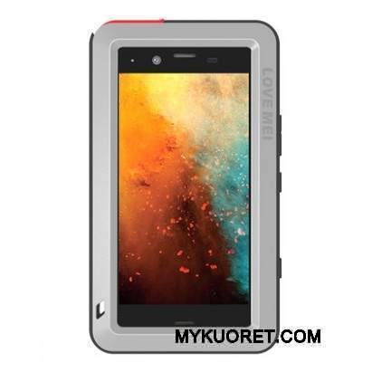 Kuori Sony Xperia Xz1 Compact Metalli Keltainen Murtumaton, Kotelo Sony Xperia Xz1 Compact Suojaus Kolme Puolustusta Puhelimen Kuoret