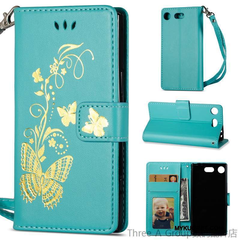 Kuori Sony Xperia Xz1 Compact Nahka Puhelimen Kuoret Uusi, Kotelo Sony Xperia Xz1 Compact Kuoret Violetti