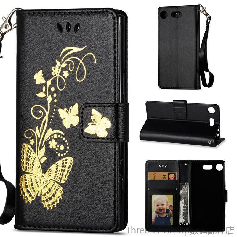 Kuori Sony Xperia Xz1 Compact Nahka Puhelimen Kuoret Uusi, Kotelo Sony Xperia Xz1 Compact Kuoret Violetti