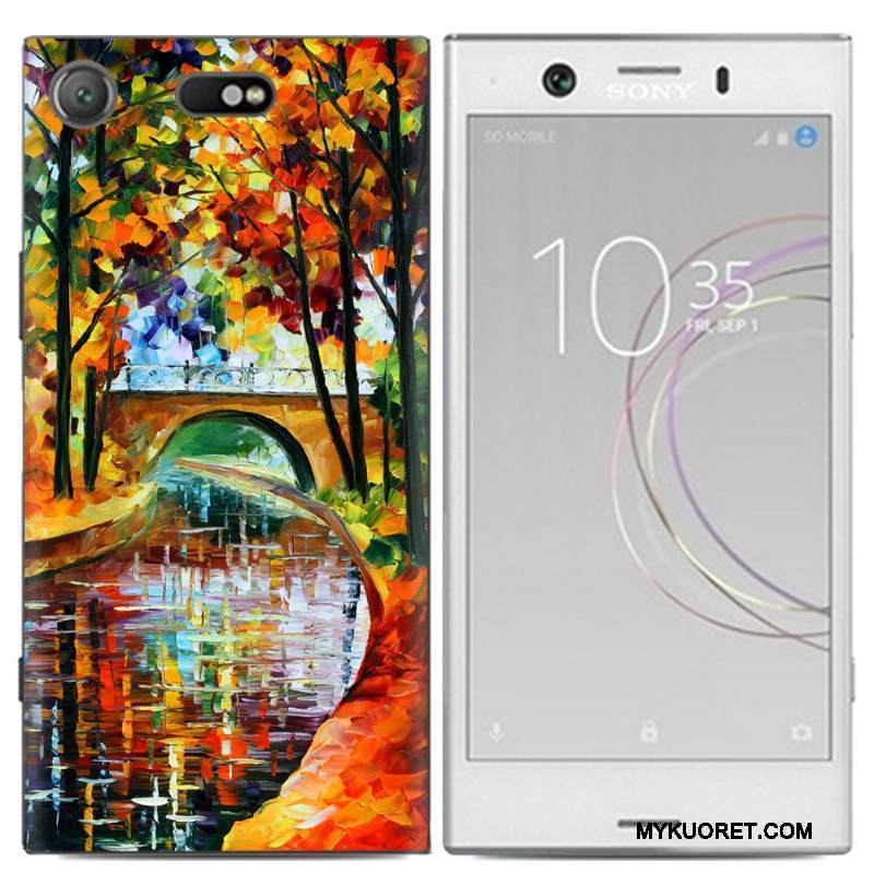 Kuori Sony Xperia Xz1 Compact Silikoni Puhelimen Kuoret Trendi, Kotelo Sony Xperia Xz1 Compact Monivärinen Persoonallisuus Murtumaton