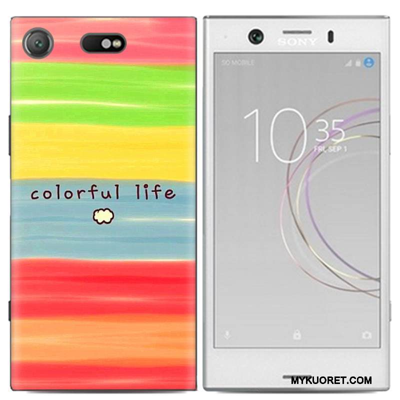 Kuori Sony Xperia Xz1 Compact Silikoni Puhelimen Kuoret Trendi, Kotelo Sony Xperia Xz1 Compact Monivärinen Persoonallisuus Murtumaton