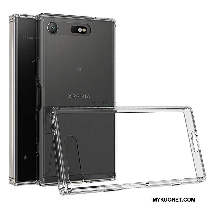 Kuori Sony Xperia Xz1 Compact Suojaus Jauhe Läpinäkyvä, Kotelo Sony Xperia Xz1 Compact Puhelimen Kuoret
