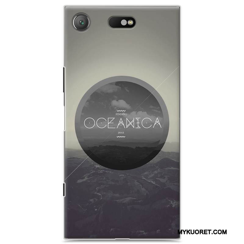 Kuori Sony Xperia Xz1 Compact Suojaus Kova Sininen, Kotelo Sony Xperia Xz1 Compact Maalaus Puhelimen Kuoret