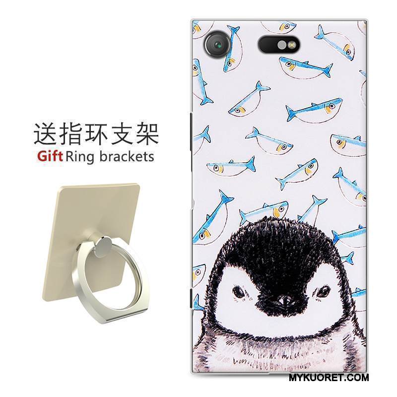 Kuori Sony Xperia Xz1 Compact Suojaus Musta Kova, Kotelo Sony Xperia Xz1 Compact Luova Puhelimen Kuoret