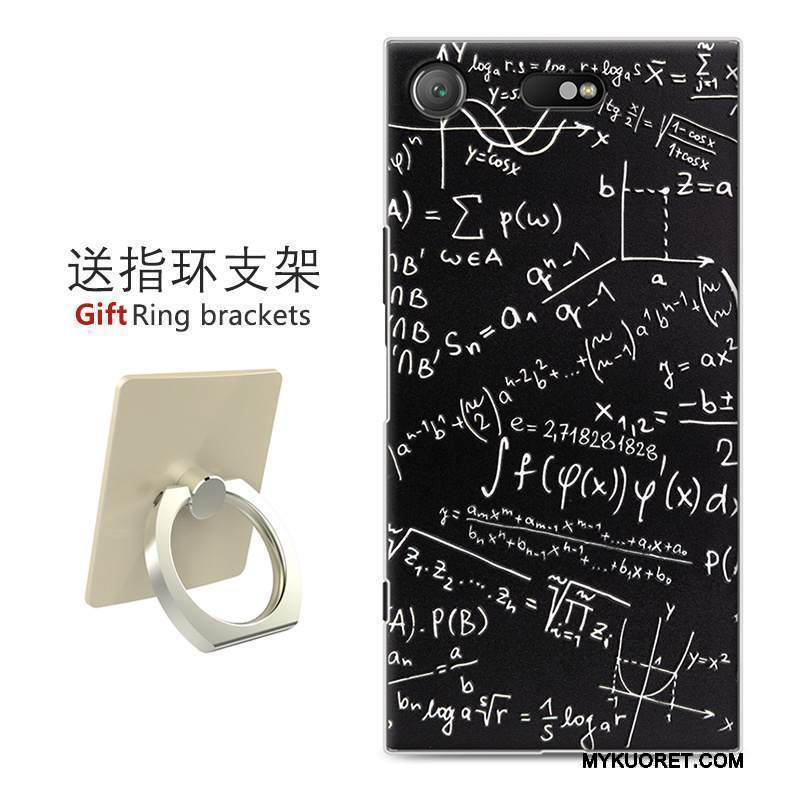 Kuori Sony Xperia Xz1 Compact Suojaus Musta Kova, Kotelo Sony Xperia Xz1 Compact Luova Puhelimen Kuoret