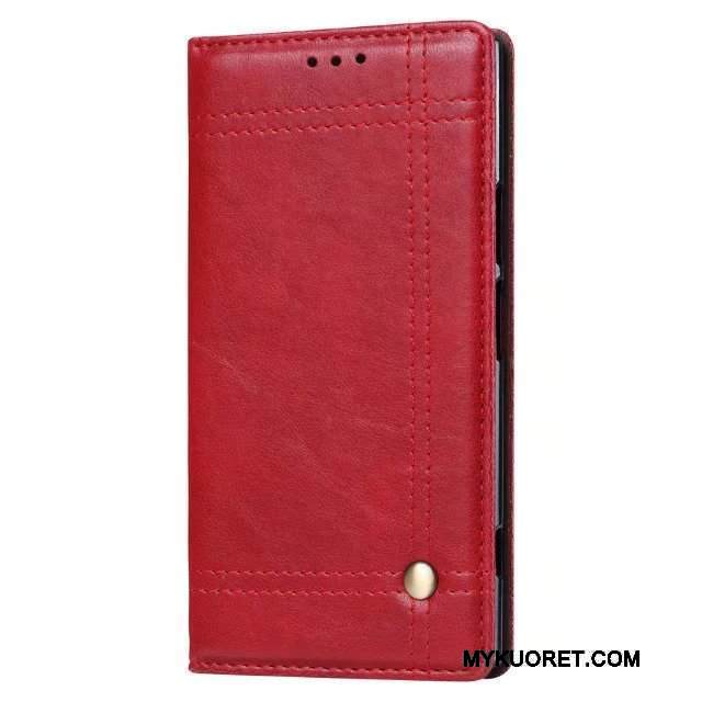 Kuori Sony Xperia Xz1 Compact Ylellisyys Puhelimen Kuoret Vaalean, Kotelo Sony Xperia Xz1 Compact Salkku Magneettinen