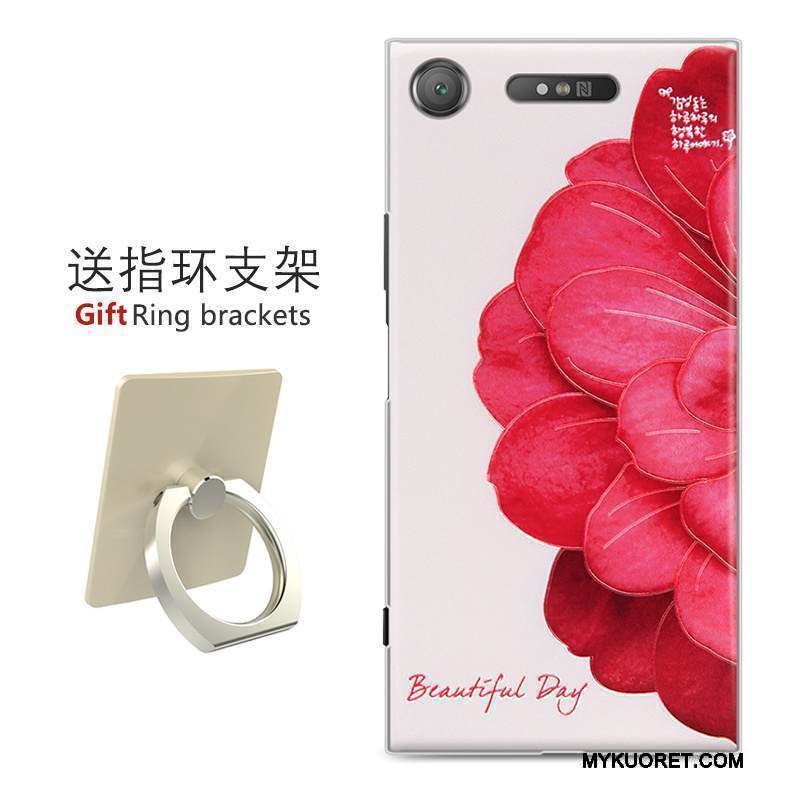 Kuori Sony Xperia Xz1 Kohokuviointi Musta Persoonallisuus, Kotelo Sony Xperia Xz1 Maalaus Puhelimen Kuoret