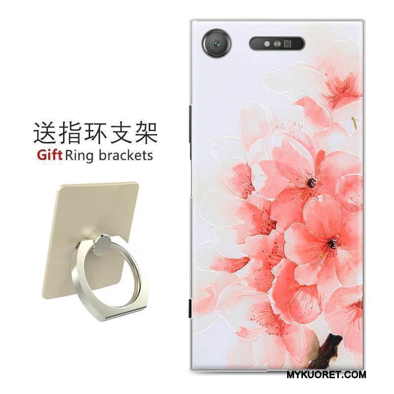 Kuori Sony Xperia Xz1 Kohokuviointi Musta Persoonallisuus, Kotelo Sony Xperia Xz1 Maalaus Puhelimen Kuoret