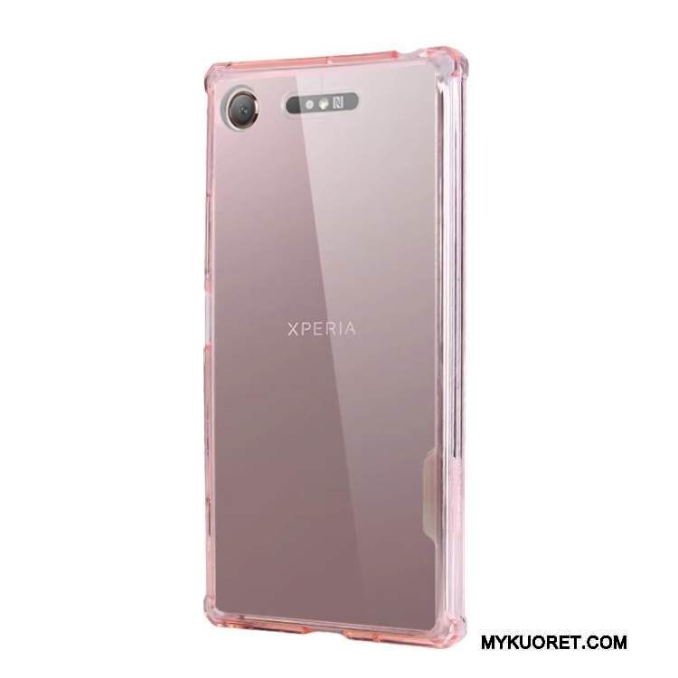 Kuori Sony Xperia Xz1 Laukut Kova Yksinkertainen, Kotelo Sony Xperia Xz1 Silikoni Läpinäkyvä Puhelimen Kuoret
