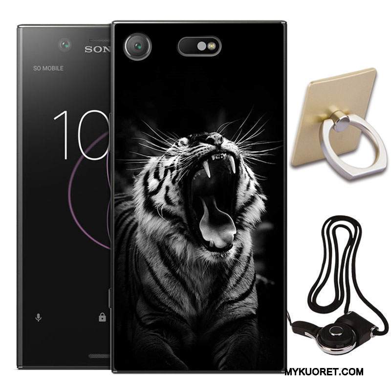 Kuori Sony Xperia Xz1 Laukut Murtumaton Puhelimen Kuoret, Kotelo Sony Xperia Xz1 Silikoni Persoonallisuus Sininen