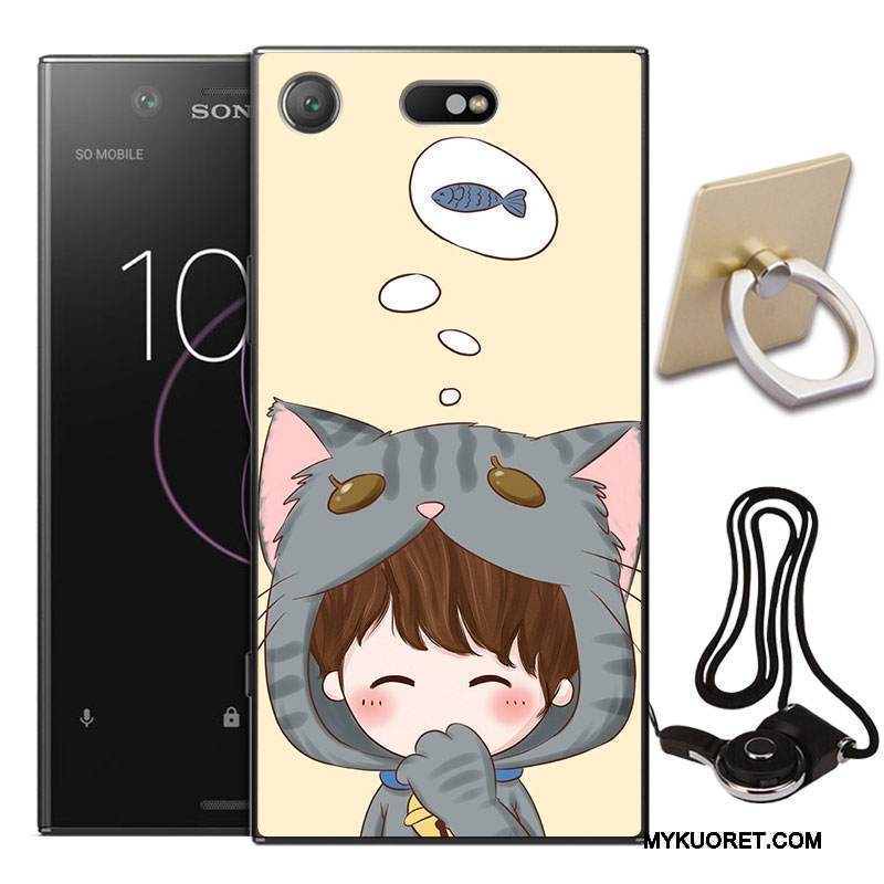 Kuori Sony Xperia Xz1 Laukut Murtumaton Puhelimen Kuoret, Kotelo Sony Xperia Xz1 Silikoni Persoonallisuus Sininen