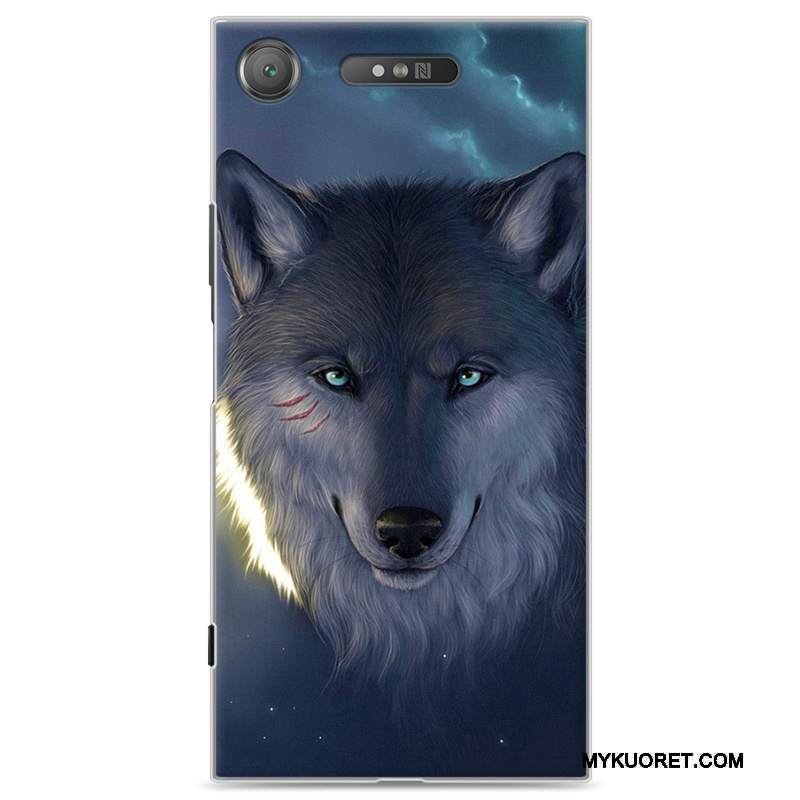 Kuori Sony Xperia Xz1 Maalaus Puhelimen Kuoret Murtumaton, Kotelo Sony Xperia Xz1 Sarjakuva Kova Punainen