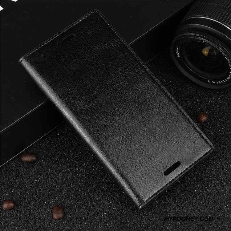 Kuori Sony Xperia Xz1 Nahka Liiketoiminta Punainen, Kotelo Sony Xperia Xz1 Suojaus Puhelimen Kuoret