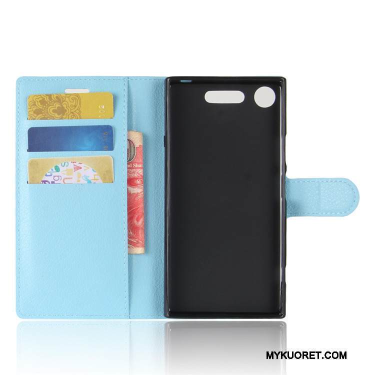 Kuori Sony Xperia Xz1 Nahka Puhelimen Kuoret Vihreä, Kotelo Sony Xperia Xz1 Suojaus