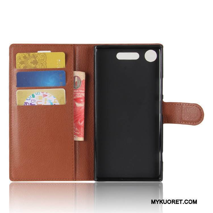 Kuori Sony Xperia Xz1 Nahka Puhelimen Kuoret Vihreä, Kotelo Sony Xperia Xz1 Suojaus