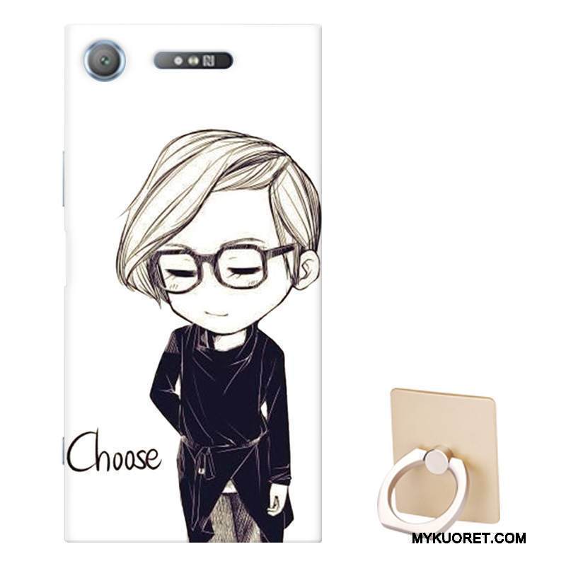 Kuori Sony Xperia Xz1 Pehmeä Neste Persoonallisuus Muokata, Kotelo Sony Xperia Xz1 Suojaus Violetti Murtumaton