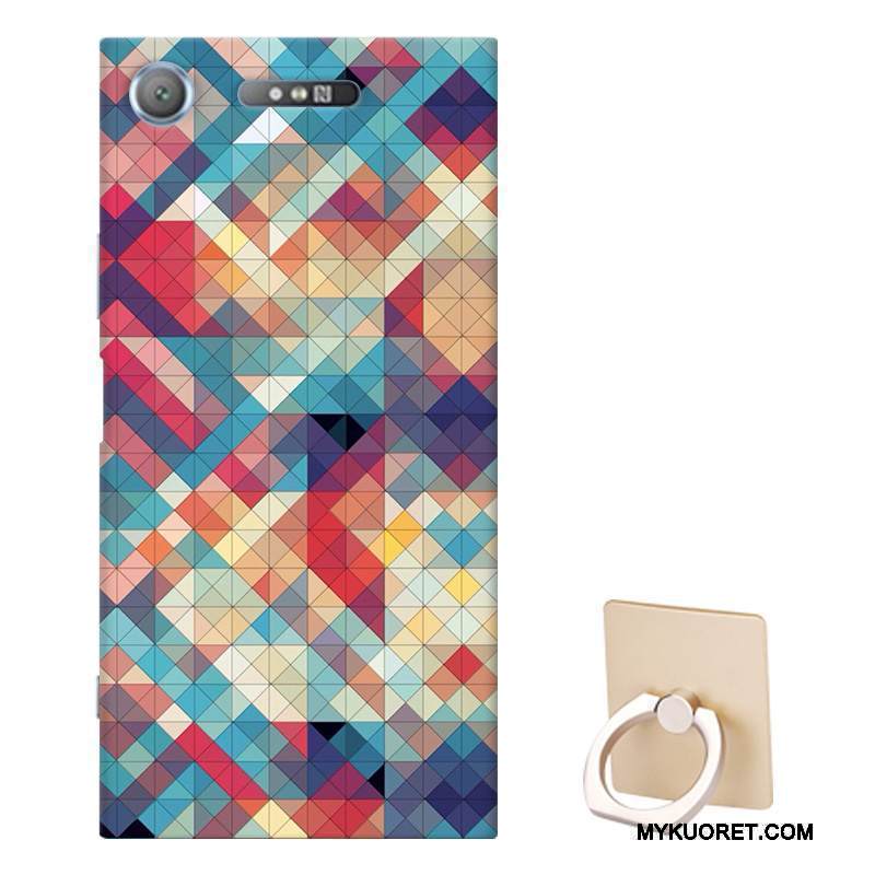 Kuori Sony Xperia Xz1 Pehmeä Neste Persoonallisuus Muokata, Kotelo Sony Xperia Xz1 Suojaus Violetti Murtumaton