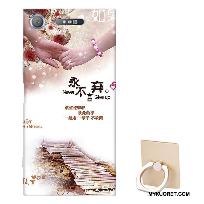 Kuori Sony Xperia Xz1 Pehmeä Neste Persoonallisuus Muokata, Kotelo Sony Xperia Xz1 Suojaus Violetti Murtumaton