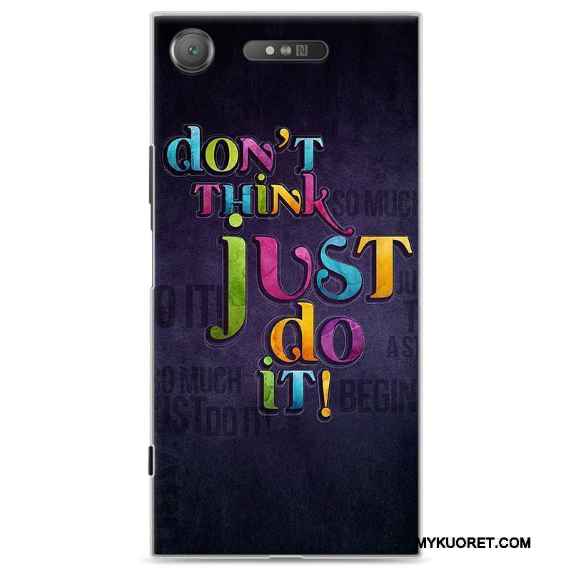 Kuori Sony Xperia Xz1 Sarjakuva Kova Persoonallisuus, Kotelo Sony Xperia Xz1 Luova Puhelimen Kuoret Punainen